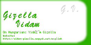 gizella vidam business card